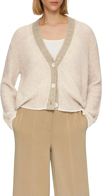 Besuche den s.Oliver BLACK LABEL-Store s.Oliver Black Label Damen 2157237 Cardigan mit Rippstruktur (1er Pack) — Weihnachtsmode
