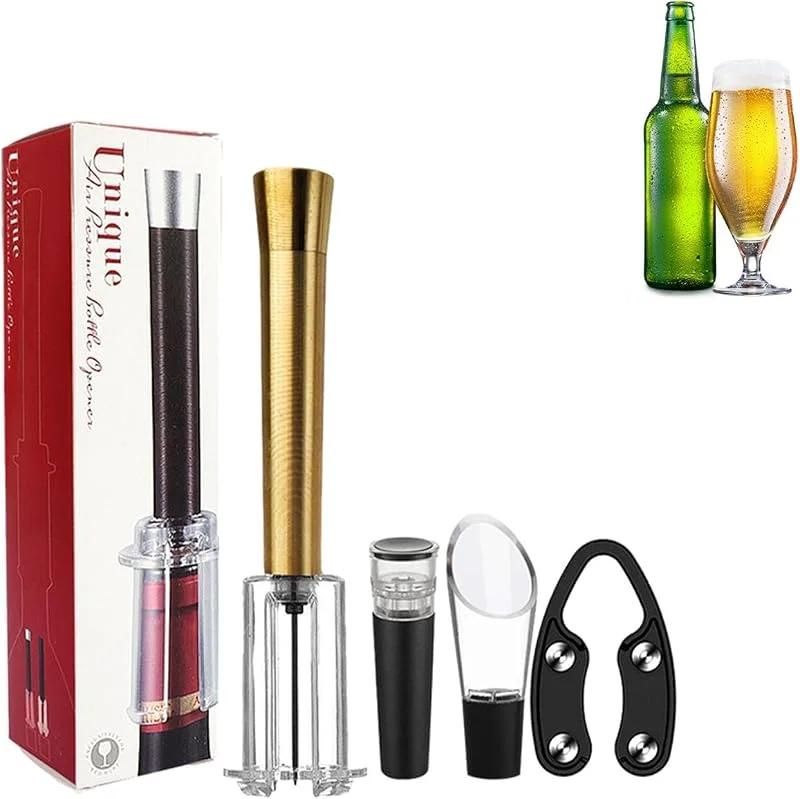 Marke: zwxqe Weinöffner-Set, Flaschenöffner-Set Praktischer, robuster manueller — Wein und Festtafel