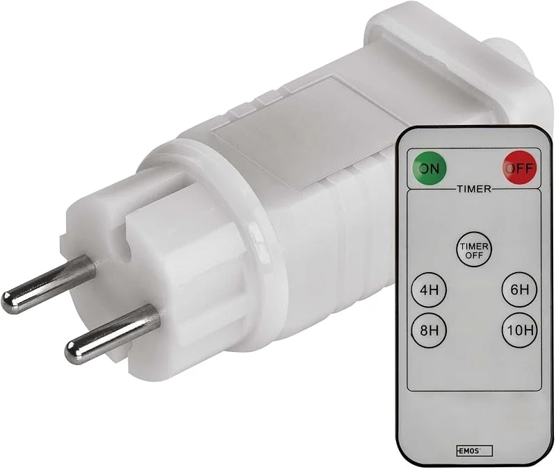 Besuche den EMOS-Store EMOS Connect System 30V Netzteil Standard, Profi, Erweiterungsteil A (ohne Weihnachtslichterkette und Anschlusskabel), 30V Adapter mit Fernbedienung, IP44 für Innen und Außen, 6, 18h Auto-Timer, weiß — Weihnachtsbeleuchtung