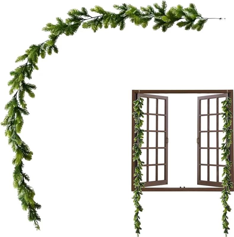 Marke: Generisch Zedern-Girlande 180 cm lange Zedernkranz-Deko für — Weihnachtsdeko