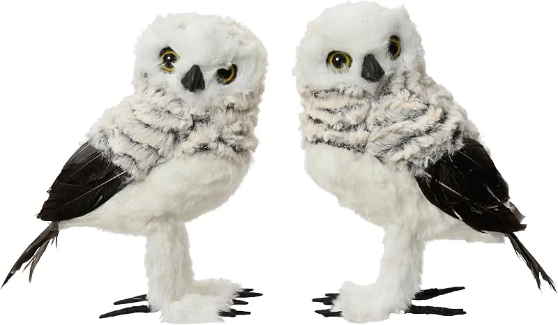 Marke: Decoris Decoris Dekofigur Eule 11x14x21cm Kunstfell 1 Stück Sortiert - Flauschige Weihnachtsfigur - Schneeeule Deko Figur Weihnachten Uil kunstbont l11b14h21 cm grijs a2 kerst - Plüschfigur Weiß Grau — Advent und Tisch