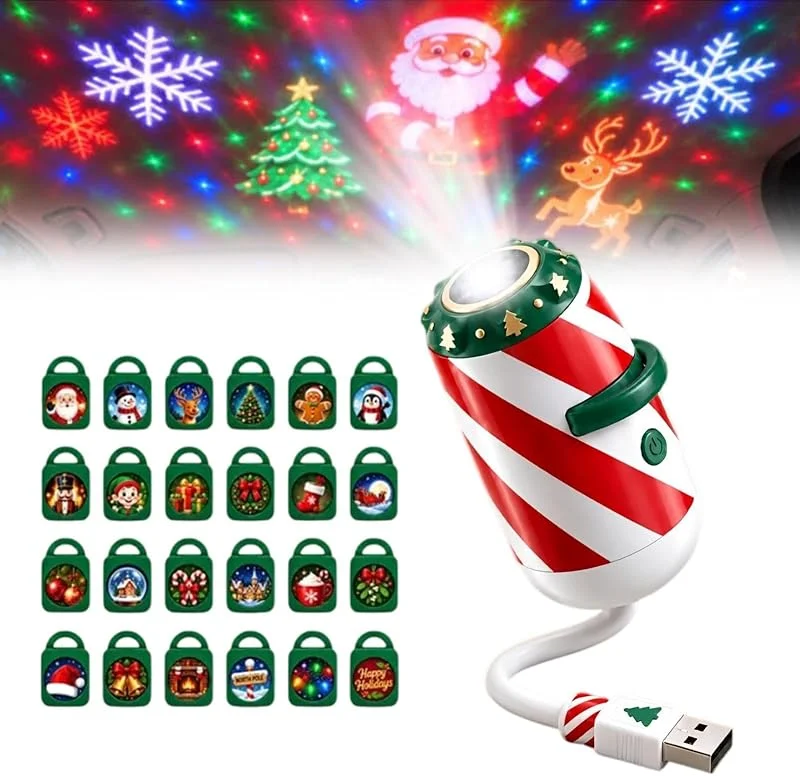 Marke: Générique Christmas Window Projektor – USB Holiday Light – Festive Car Lamp Decor — Weihnachtsbeleuchtung