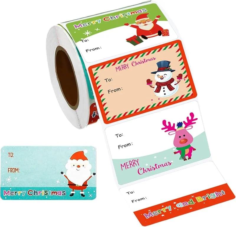 Marke: Générique Weihnachtsetiketten, Dekoration von Namensschildern, saisonal — Geschenkverpackung