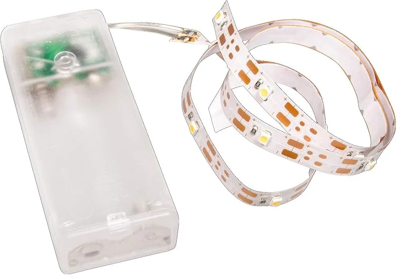 Besuche den Rayher-Store Rayher LED Lichterstreifen, warmes Lichtgelb, 55 cm, 16 LED-Lichter 8 mm, LED-Strip, Batteriebetrieb, nur für den Innenbereich, Lichtleiste, 69232159, Natur — Weihnachtsbeleuchtung