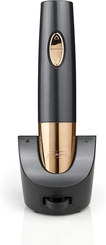 Dualit Cuisinart CWO50U Automatischer Weinöffner mit Vakuumiergerät, wiederaufladbar, Mitternachtsgrau — Wein und Festtafel