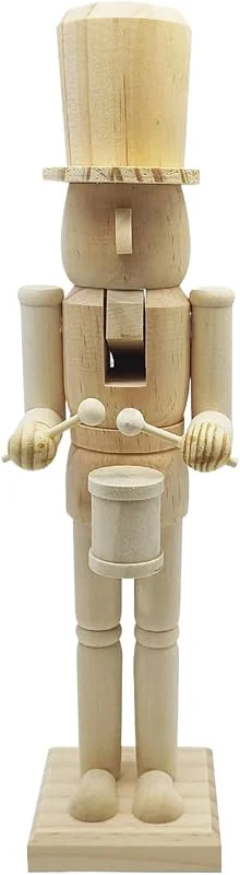 Marke: Generisch Generisch Nussknacker Figuren 38 cm 3D Holzfigur — Weihnachtsdeko