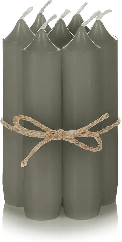 Marke: Nordstern Nordstern Stabkerzen 6er Pack, 11 x 2, 2 cm, Dunkelgrün — Advent und Tisch