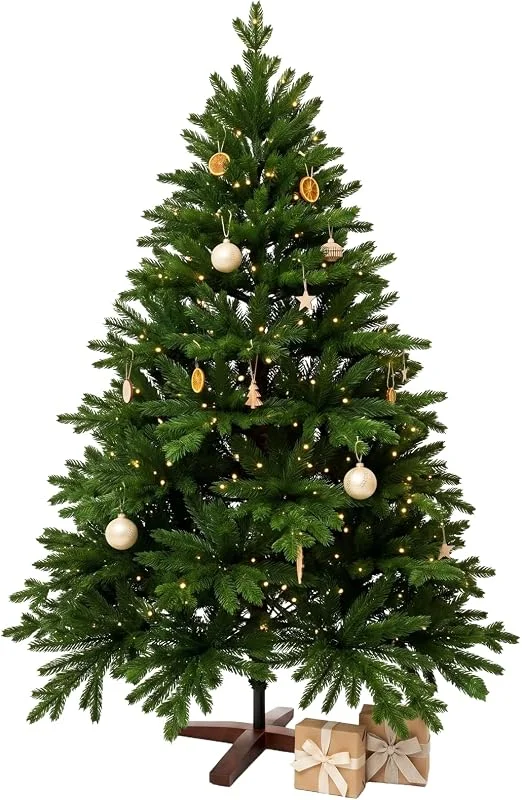 Besuche den VIVANNO-Store VIVANNO Künstlicher Weihnachtsbaum mit Beleuchtung 180 cm Nordmanntanne — Weihnachtsdeko